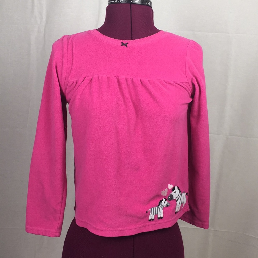 Zebra Hot Pink Pajama Shirt